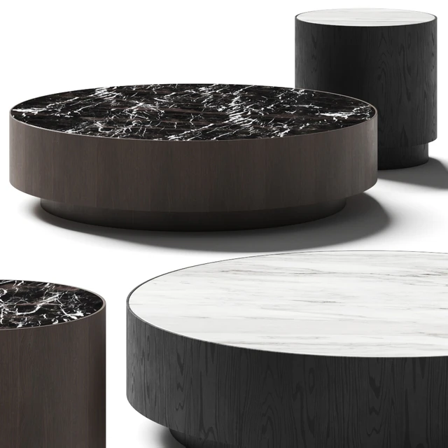 Laskasas Gold Coffee & Side Table — Скачать