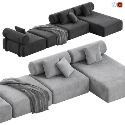 Contemporary Modular System Sofa — Вид 1