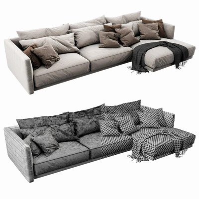 Poliform Bristol Chaise Lounge — Ver 2