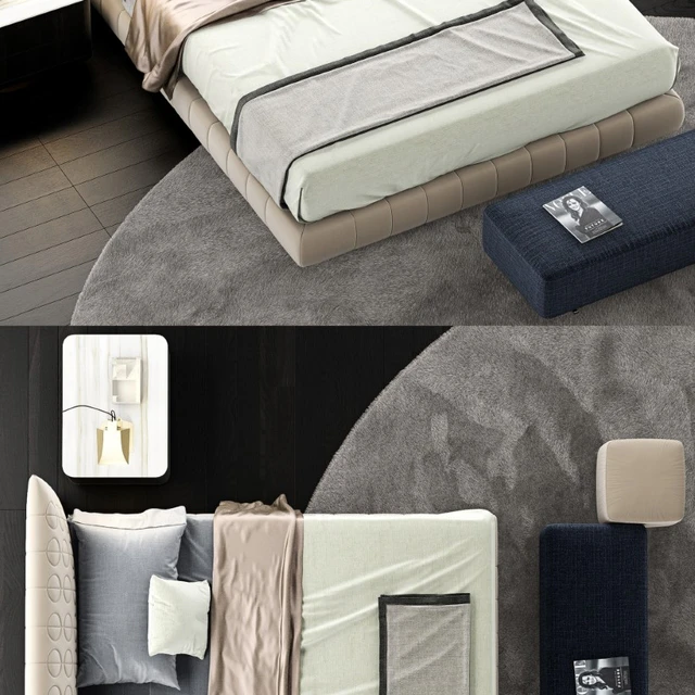 Minotti Curtis Bed — Download