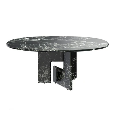 nico round marble table by minotti — download