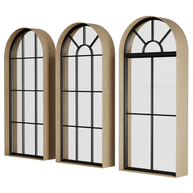 A set of round and circle and arched windows 01 — Скачать