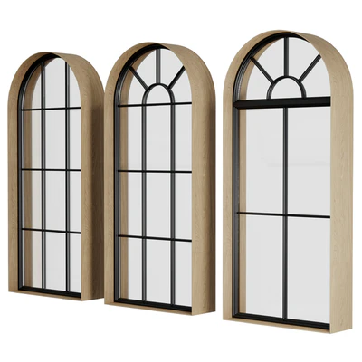 A set of round and circle and arched windows 01 — Вид 2