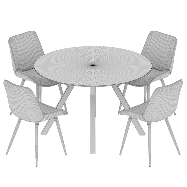 Roberto table Fox chair Dining set — Descargar