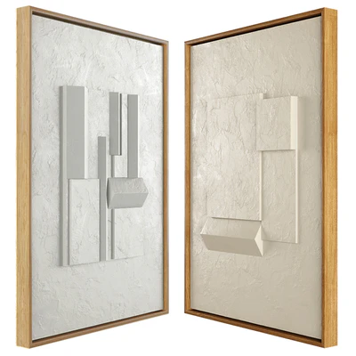 Iolastudios - Plaster Painted Relief Artwork 04 — Ver 2