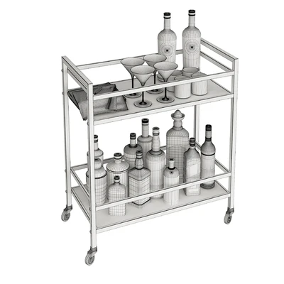 Mini Bar Beverage Table — Ver 2