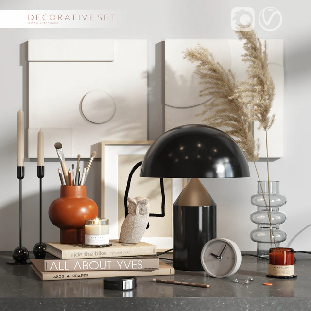 Decorative set with plaster panels — Descargar
