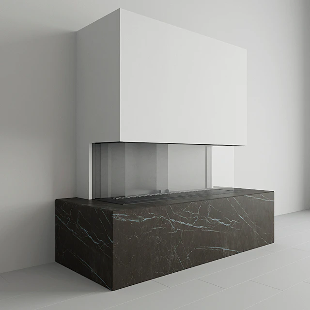 Kratki - Gas fireplace LEO 100 left / right for natural gas — Скачать