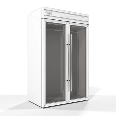 KUZZMAN CRISTAL 6 Холодильник для меха и кашемира со стеклянными дверьми — Вид 2