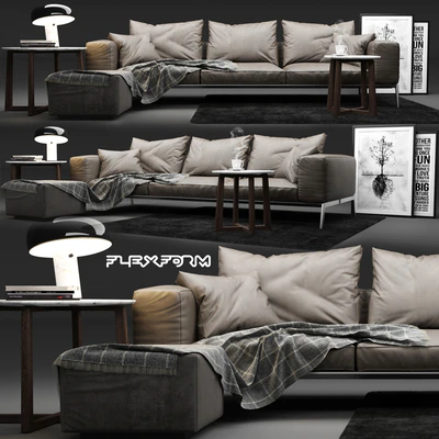 Flexform Lifesteel Sofa — Вид 1