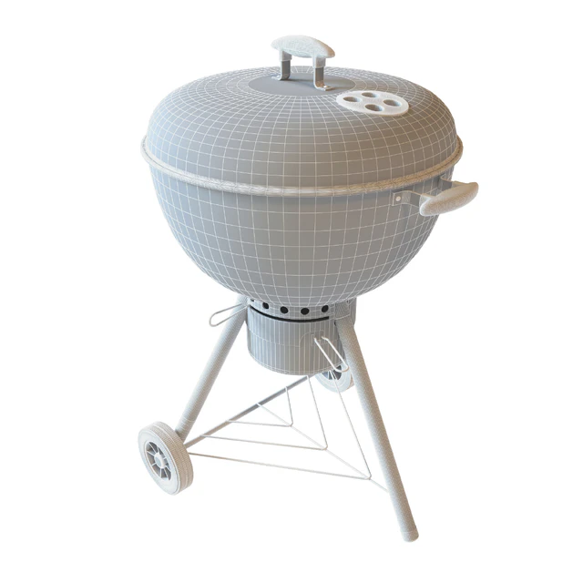 Street grill barbecue Weber One - Touch Gold Charcoal Grill — Descargar