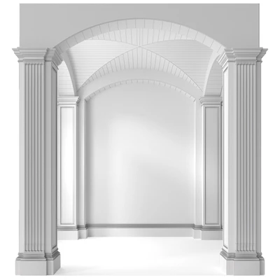 Arched Vaulted Gallery Decorative plaster — Ver 2