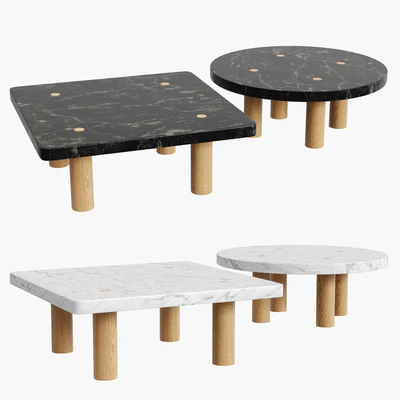 Stone Column Coffee Table by Fort Standard — Ver 1