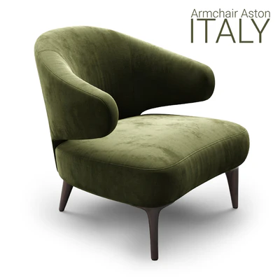 Armchair Minotti Aston 1 OLIVE — Ver 2