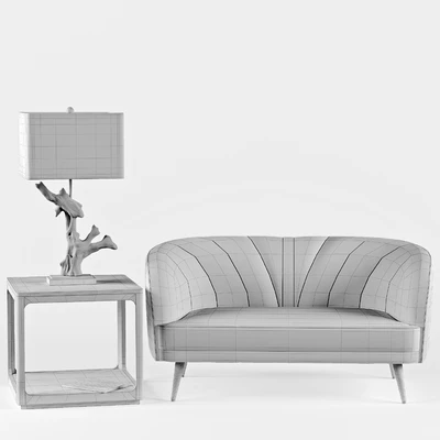 Leone, Saltaire Lamp, Robin Cube End Table — Вид 2