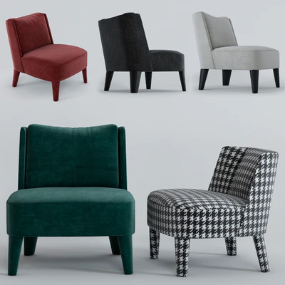Small armchairs Cecile and Isabelle by Meridiani — Ver 1