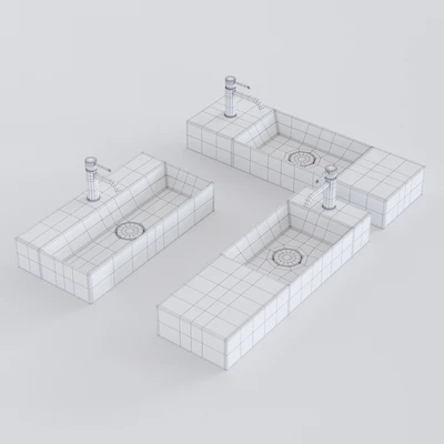 Alice Ceramica Spy Washbasin Set 2 — Ver 2