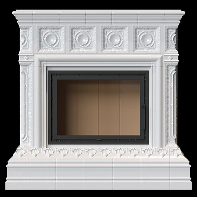 Tiled fireplace 04 — Ver 2