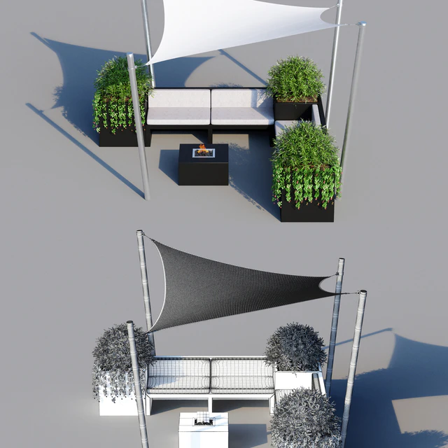 Outdoor furniture, sun protection system (awning) — Descargar