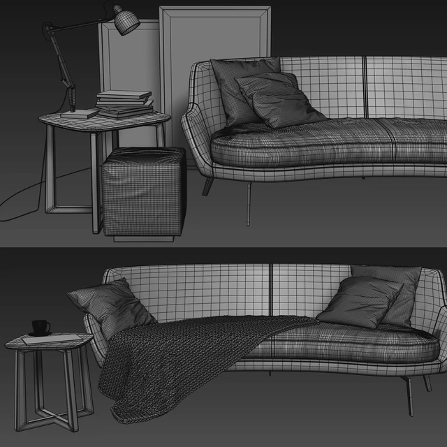 Flexform Guscio Sofa — Descargar