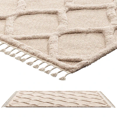 nuLOOM Raised Ogee Trellis Nursery Area Rug — Ver 1