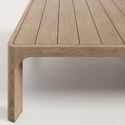 RH / MALTA TEAK COFFEE TABLE — Ver 3