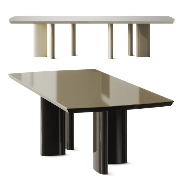 Poliform Adrien Glossy Lacquer Dining Table — Descargar