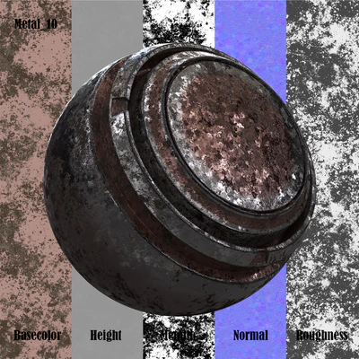 Pack Texture Metal PBR Vol 03 — Ver 4