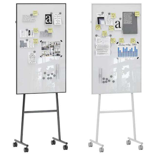 Lintex One Whiteboards with a black or white stand — Descargar