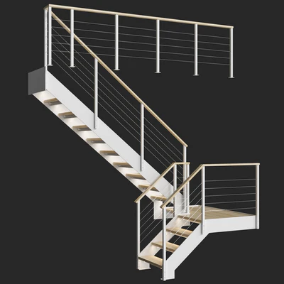 Staircase Loft White — Ver 1