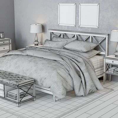 Pottery Barn Clara Lattice Bed set 2 — Ver 2