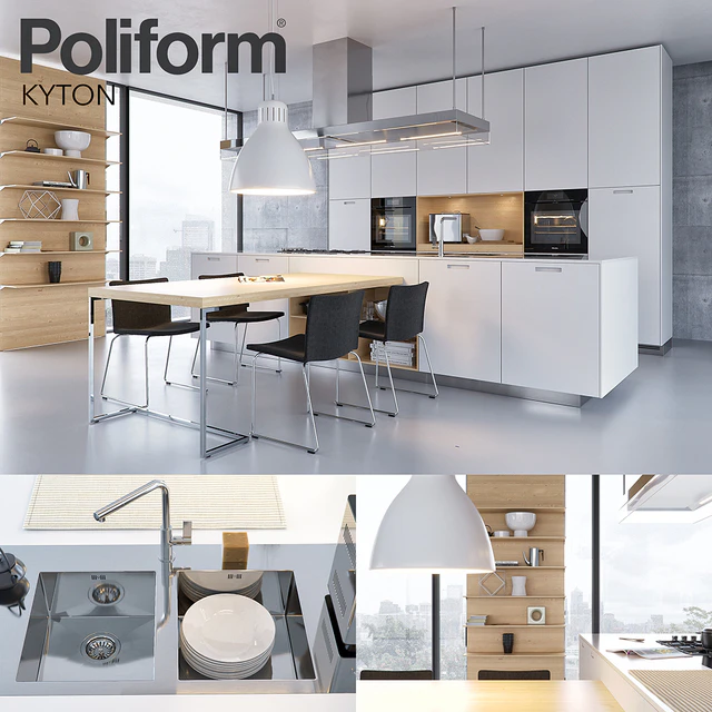 Kitchen Poliform Varenna Kyton (vray GGX, corona PBR) — Descargar