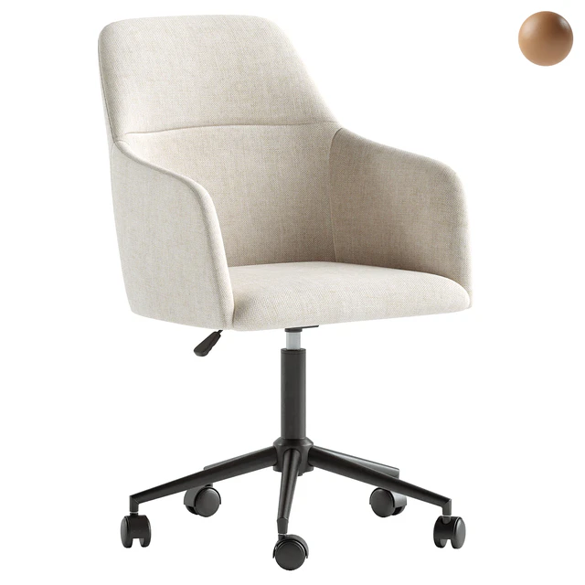 Asher Upholstered Swivel Desk Chair — Скачать