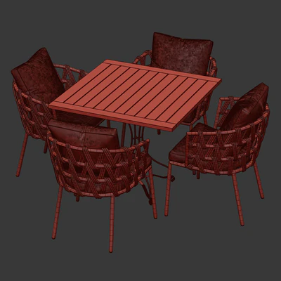 Outdoor garden furniture set v01 / Furniture set — Ver 2