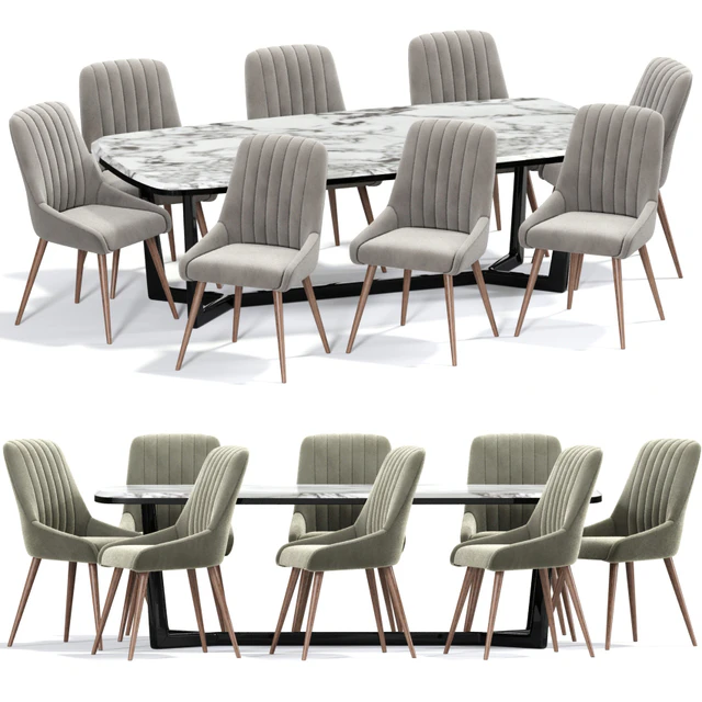 Chipman Tufted Dining Chair Table — Descargar