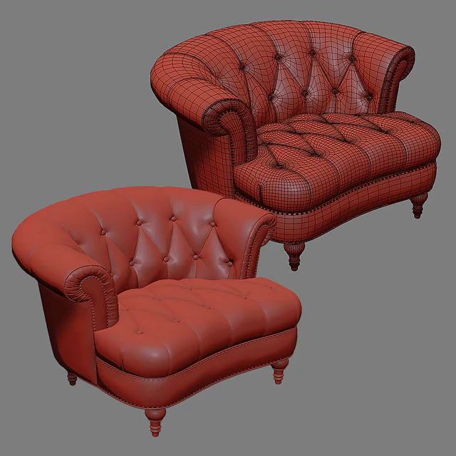 LA ROSA TUFTED Accent Armchair — Descargar