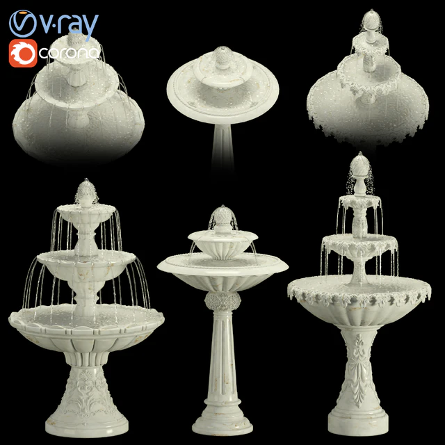 Garden fountain set — Скачать