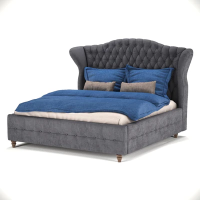 Kare Design Bed City Spirit Darkgrey — Ver 2