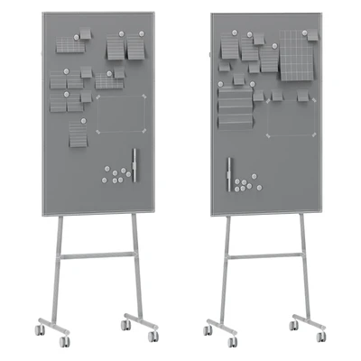 Lintex One Whiteboards with a black or white stand — Ver 3