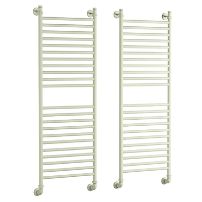 Water heated towel rail EWRIKA Medea S 120x40, matte black — Ver 2