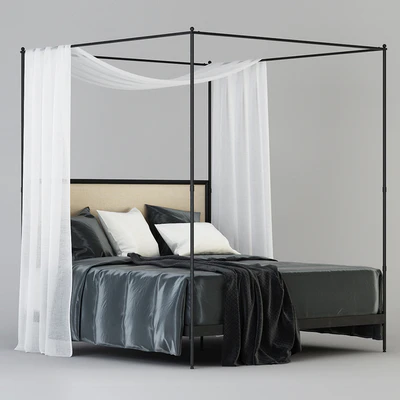 RH 19TH С FRENCH IRON CANOPY BED — Вид 3