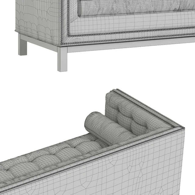 Jonathan Adler Lampert Sofa with Nickel Nailhead Trim — Скачать