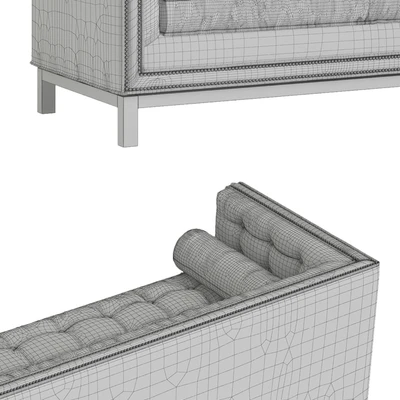 Jonathan Adler Lampert Sofa with Nickel Nailhead Trim — Вид 2