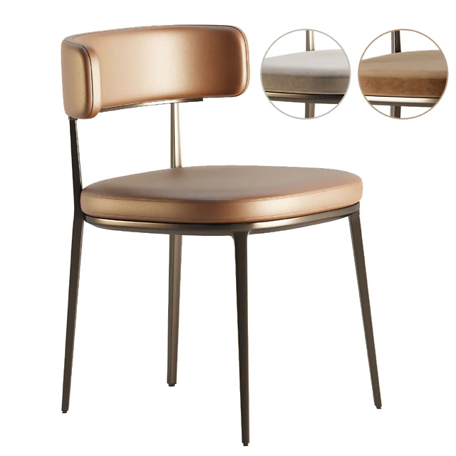 CARATOS Chair with armrests By Maxalto — Descargar