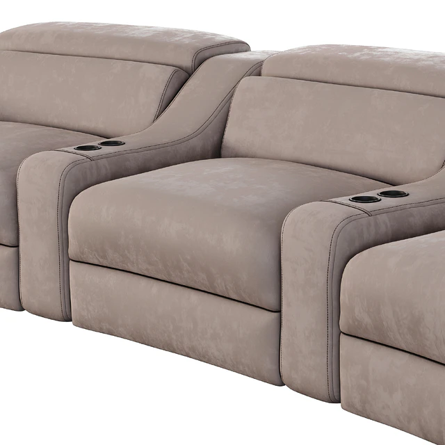 Curved cinema chair Lory Theater by Braccisofas — Download