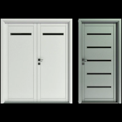 Металлические распашные противопожарные двери / Metal swinging fire doors — Вид 2