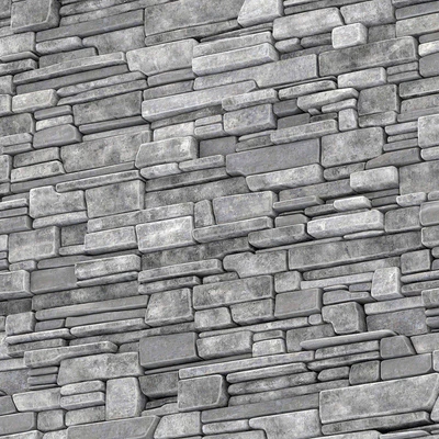 Wall stone clincer rock decor n1 / Каменная клинкерная стена — Вид 2