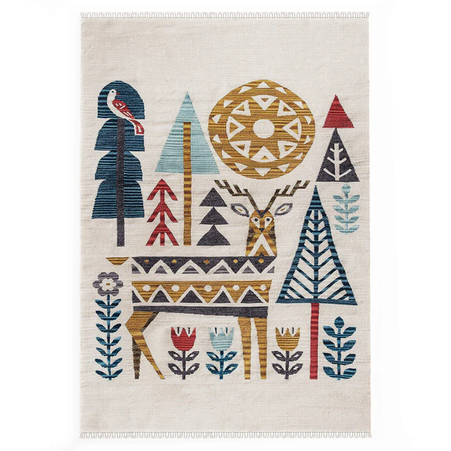 Indian carpet from plant fibers "ARCTIC KILIM" — Descargar