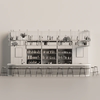 Bar 10 Hotle Bar (70 Bottles + Bar Items) — Ver 2