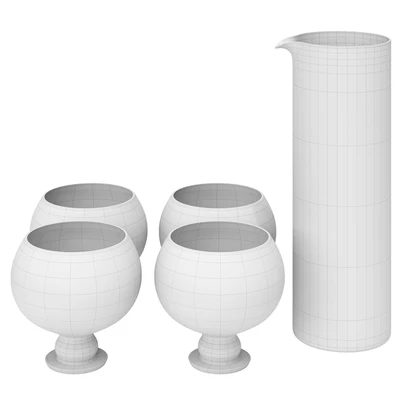 HKliving / Funky Orange Glassware Set — Ver 2